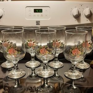 ❤Johnson Brothers Summer Chintz Glassware-Set of 8